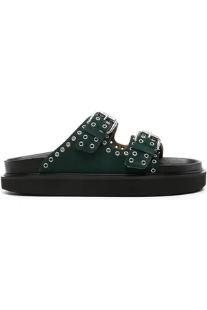 Isabel Marant Lennyo eyelet-embellished suede sandals