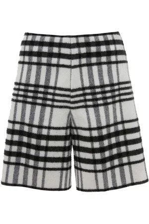 J.W.Anderson Tartan-check wide-leg shorts