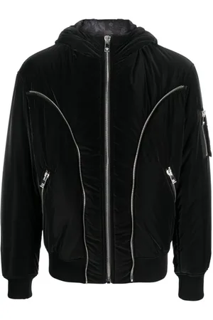 VERSACE Zip-detail puffer jacket