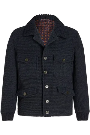 Etro Knit-trim shirt jacket