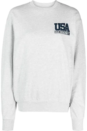 Sporty & Rich Logo-print crew-neck sweatshirt