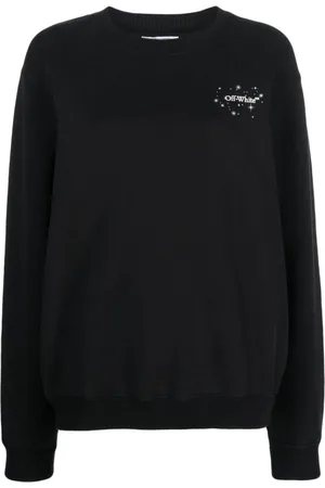 OFF-WHITE Bling Stars Arrow cotton sweatshirt