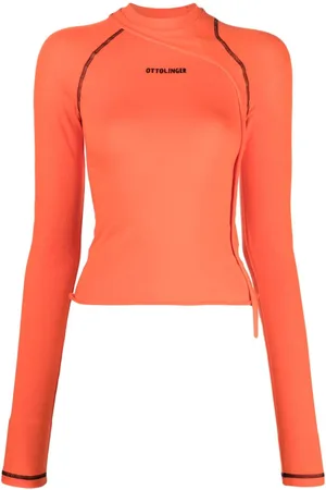 OTTOLINGER Piped-trim detail organic cotton T-shirt