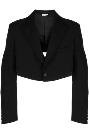 Comme des Garçons 3D-padded cropped blazer