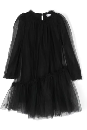 MONNALISA Long-sleeved tulle dress