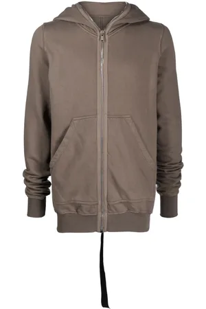 Rick Owens Zip-up organic cotton hoodie