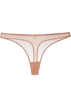 Pink Semi-Sheer Thong
