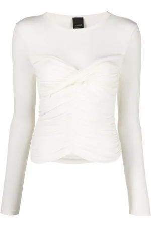 Pinko Ruched semi-sheer sweatshirt