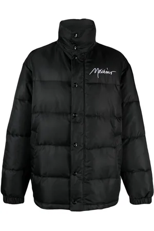 Moschino Logo-embroidered padded jacket