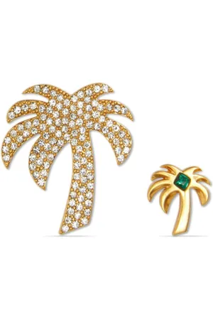 Palm Angels Palms mismatched stud earrings