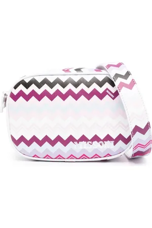 Missoni Zigzag-print leather shoulder bag
