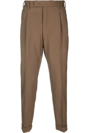 PT Torino Pleat-detailing tailored trousers