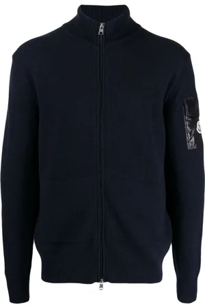Moncler Logo-patch zip-up cardigan