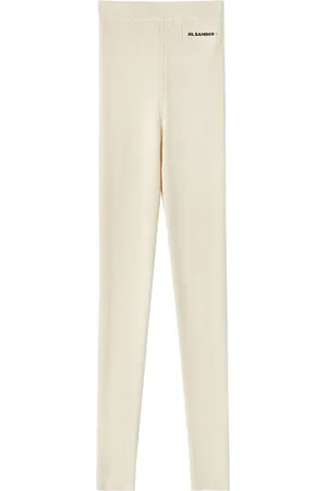 Jil Sander Logo-patch knitted leggings