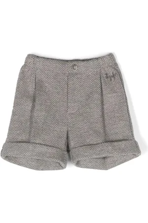 Il gufo Checked cotton shorts