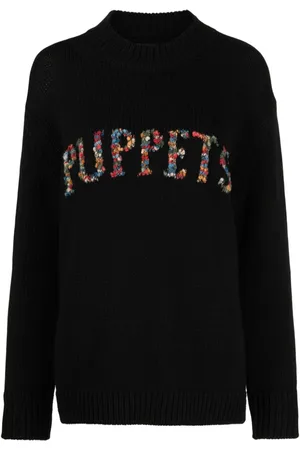 Puppets and Puppets Logo-embroidered jumper