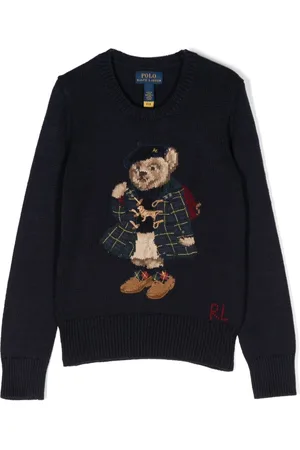 Ralph Lauren Polo Bear-motif cotton jumper