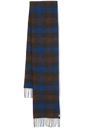 Woolrich Check-pattern wool blend scarf
