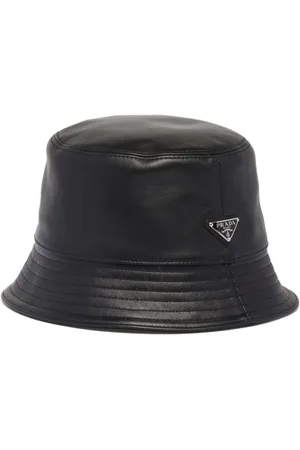 Prada Leather bucket hat