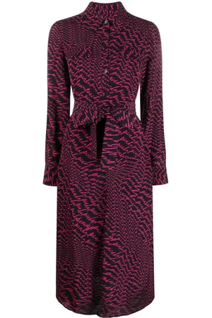 Pinko Logo-print midi dress