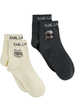 Karl Lagerfeld Ikon rhinestone-embellished socks (pack of two)