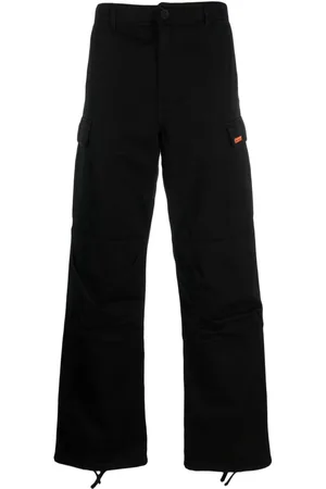 Heron Preston Logo-tag wide-leg trousers