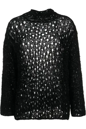 SSHEENA Open-knit high-neck jumper