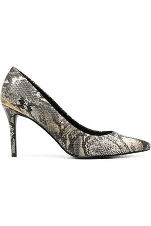 Roberto Cavalli 100mm snakeskin-effect pumps