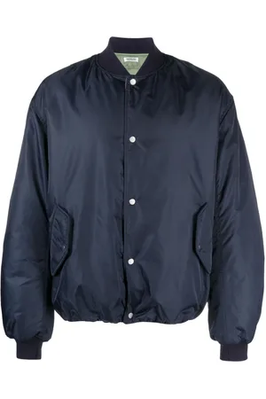 There Was One Ruched-sleeve padded bomber jacket
