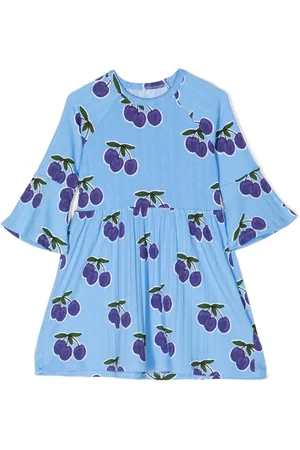 Mini Rodini Fruit-print pleated dress