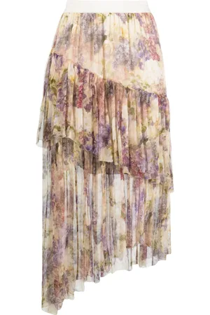 ZIMMERMANN Lyrical asymmetric midi skirt