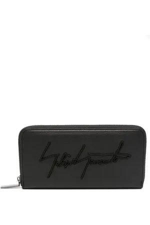 YOHJI YAMAMOTO Logo-embossed leather wallet