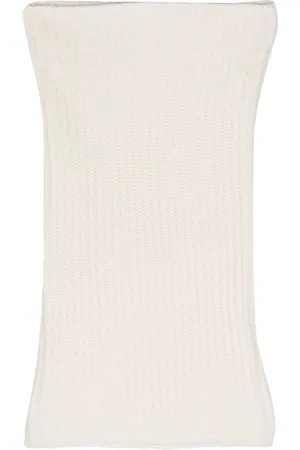 LISKA Ribbed-knit cashmere scarf