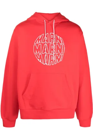 Marni Logo-print cotton hoodie