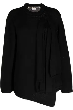 Comme des Garçons Gathered-detail knitted jumper