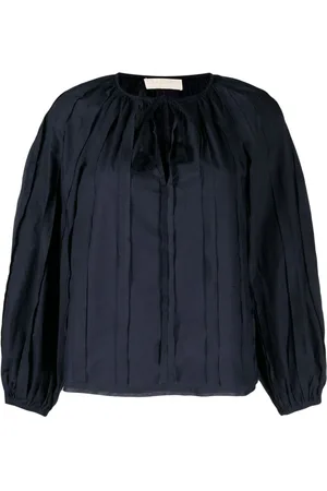 ULLA JOHNSON Juliette pintuck-detail cotton blouse