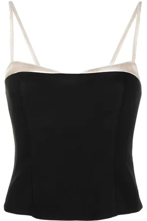 Reformation Melanie contrast-trimmed tank top