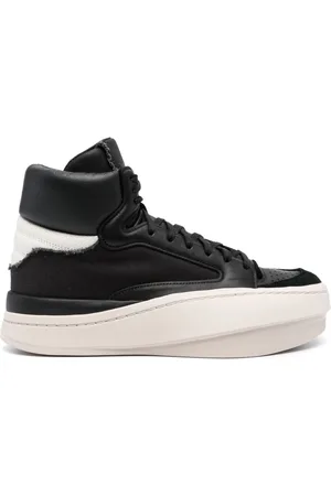 Y-3 Centennial panelled leather sneakers
