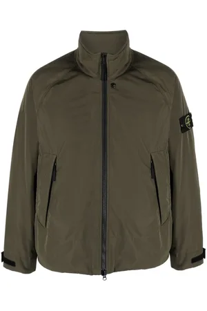 Stone Island Compass-motif zip-up windbreaker