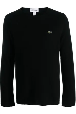 Comme des Garçons X Lacoste intarsia-knit wool sweater