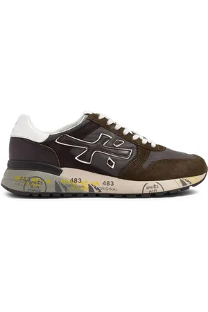 Premiata Mick logo-print suede sneakers