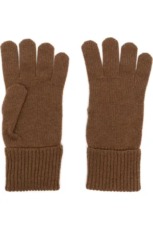 Woolrich Logo-patch knitted cashmere gloves