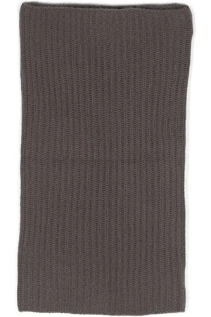 LISKA Ribbed-knit cashmere scarf