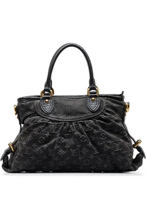 Louis Vuitton 2007 Pre-owned Monogram Denim Neo Cabby mm Two-Way Bag - Black