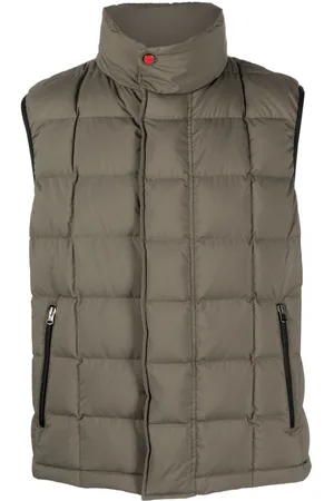 Kiton Zip-up quilted down gilet