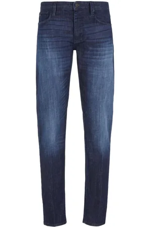 Emporio Armani Logo-patch straight-leg jeans