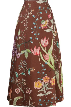 Rosie Assoulin High-waisted A-line maxi skirt