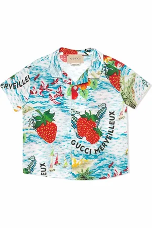 Gucci Strawberry print shirt