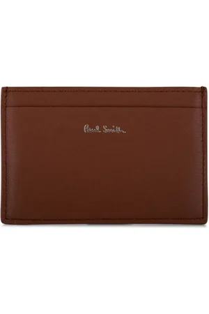 Paul Smith Logo-stamp leather cardholder
