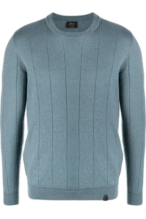BRIONI Logo-patch cashmere jumper